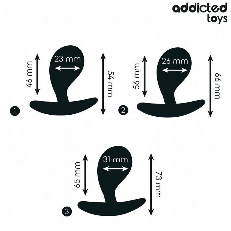ensemble trois bouchons anaux silicone médical hypoallergénique progressifs ergonomique base élargie texture lisse noir discret coffret élégant débutant expérimenté