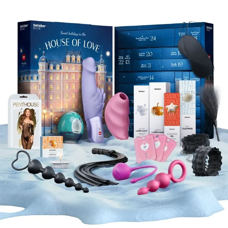 Calendrier Avent érotique Satisfyer Deluxe 2025 24 surprises sensuelles festives couples célibataires luxe élégant discret hypoallergénique sécurisé ergonomique rechargeable cadeau