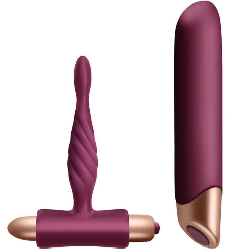 Plug anal vibrant conique stimulateur anal discrétionné débutant sextoy silicone ABS vibrations multi-vitesses étanchéité IPX7