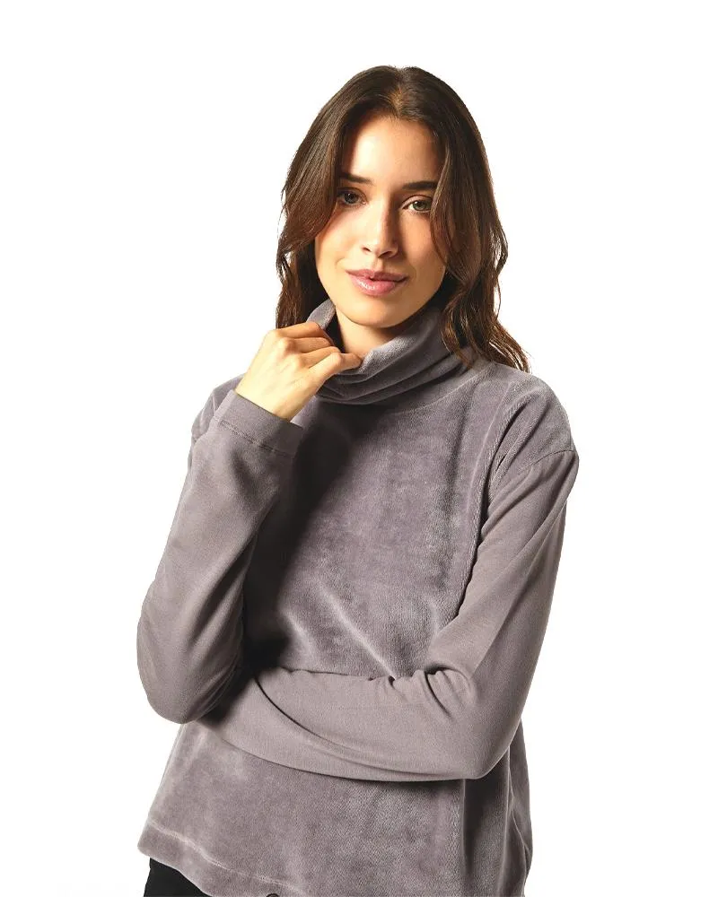 Felpa Donna College Ciniglia