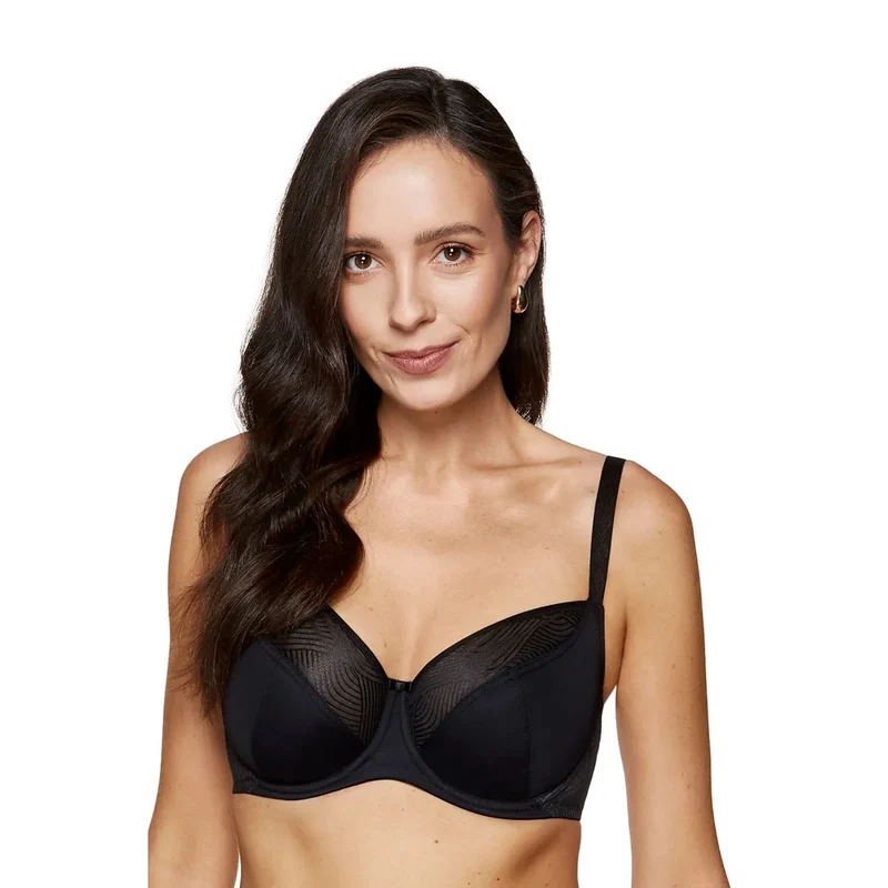 soutiengorge souple Laurel bonnets trois parties simplex plenum motif original forme naturelle arrondie soulève seins bretelles larges progressives fabriqué Pologne