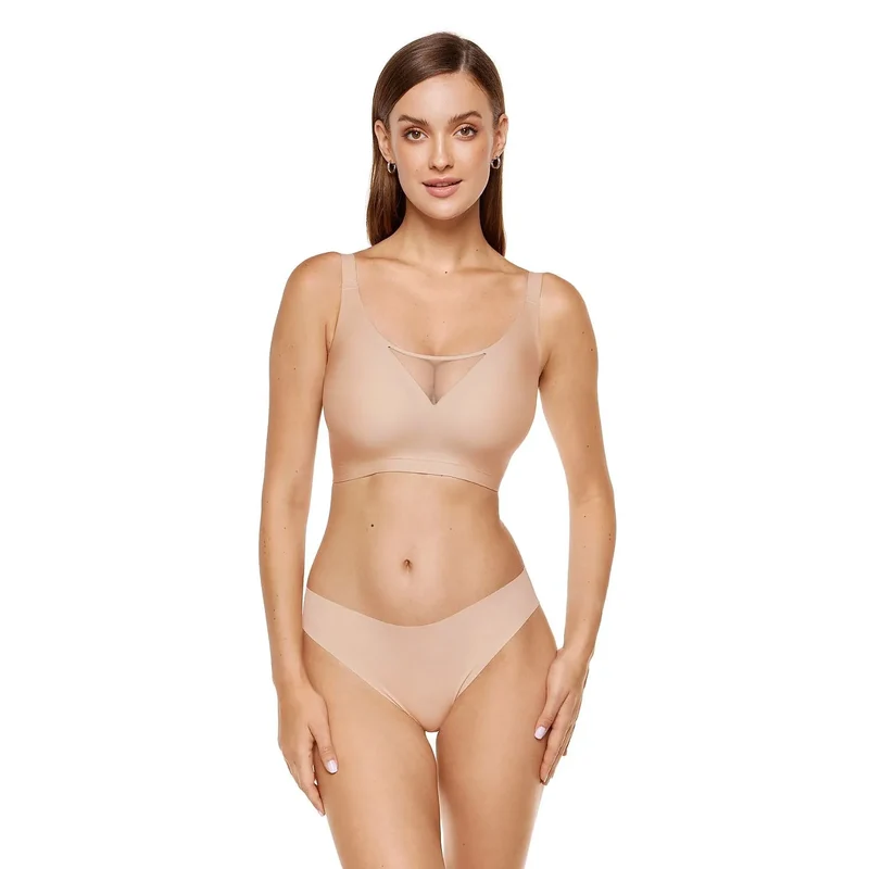 Soutien-gorge souple sans armature coussinets amovibles discret confortable usage quotidien