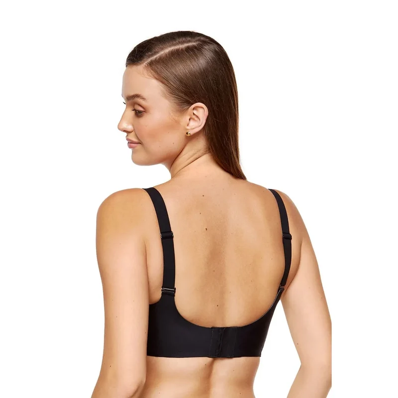 soutien gorge souple sans armatures modèle poitrine naturel léger rassemble centre lisse confortable coussinets amovibles invisible réglable bretelles croisées respirant