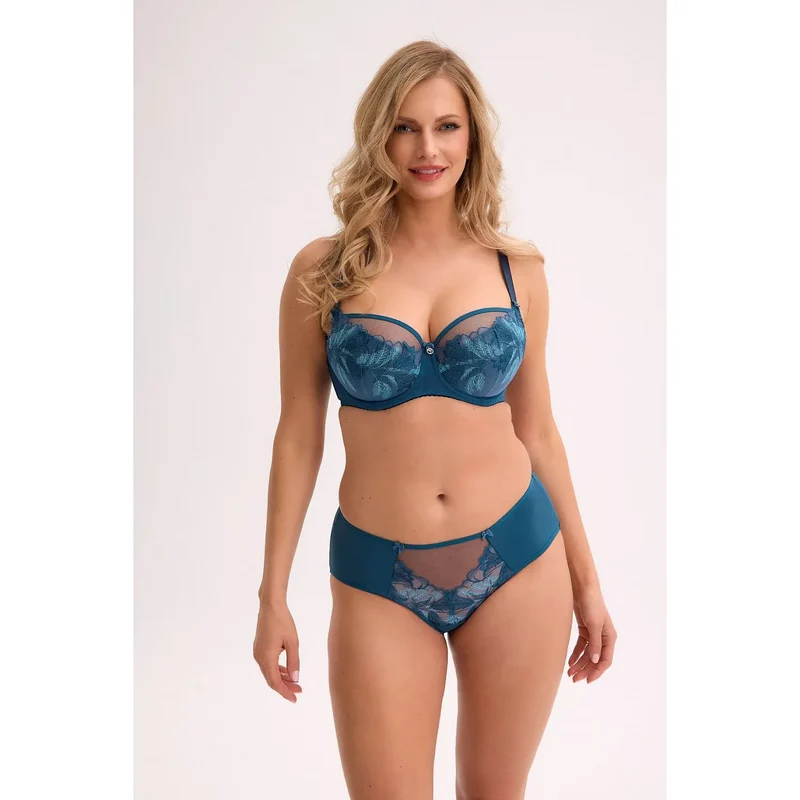 culotte classique microfibre douce côtés intégrés silhouette dentelle délicate ceinture élastique plate doublure coton hygiène confort boîte esthétique cadeau lingerie