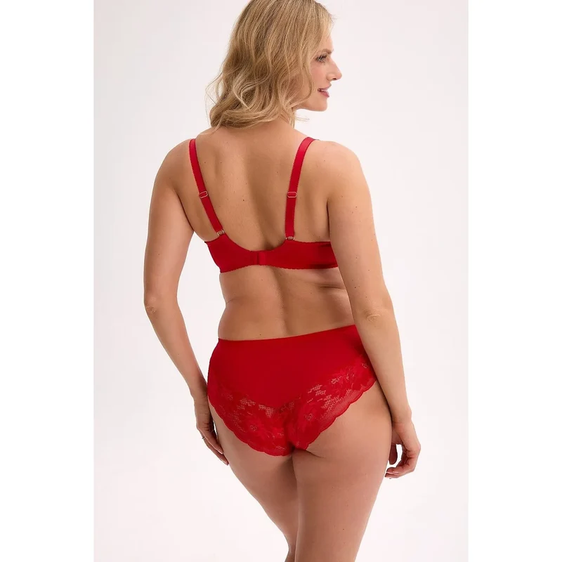 Soutien gorge semi rigide confortable élégant maintien idéal modelage délicat poitrine baleines inférieures bonnets mousse douce dentelle bretelles réglables
