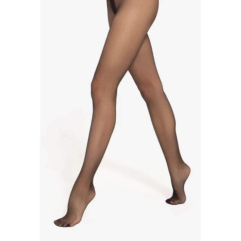 collants brillants 20DEN motif délicat subtil taille haute culotte Tband gousset visible renfort orteils confortable raffiné