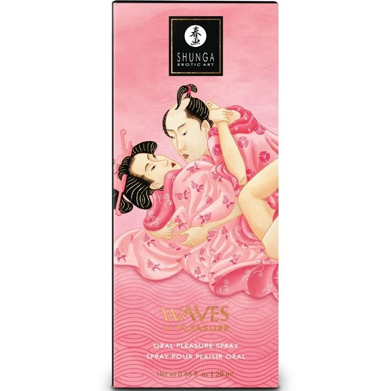 spray oral plaisir pastèque sucrée 20ml compact pratique discret élégant artistique japonais vagues sensuel érotique intime couples stimulant hydratant gourmand