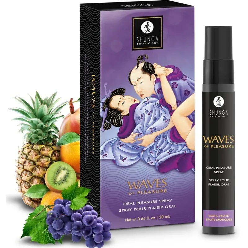 Spray Oral Séducteur Fruits Exotiques 20ml Esthétique Japonaise Artistique Bouteille Plastique Pulvérisateur Noir Discret Sensuel Voluptueux Couple Romantique Intime