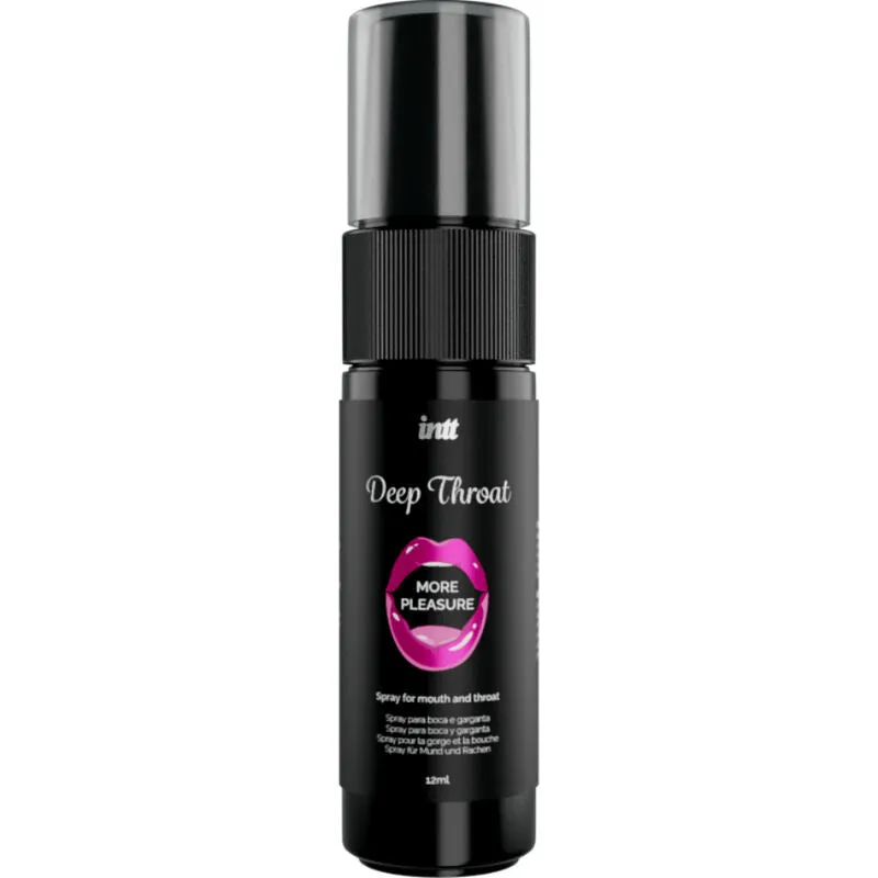 Spray rafraîchissant oral menthe fraîche effet picotement Deep Throat INTT 12ml sextoy erotico arome intense