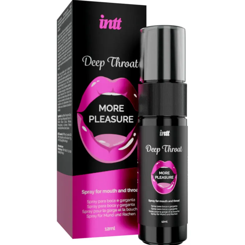 Spray rafraîchissant oral menthe fraîche effet picotement Deep Throat INTT 12ml sextoy erotico arome intense