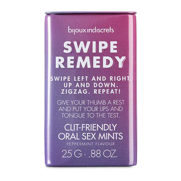 Pastilles mentholées sans sucre Bijoux Indiscrets boîte compacte discrète métallique plastique menthe poivrée rafraîchissante stimulante sensuelle orale