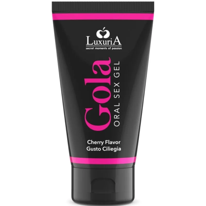 Intimateline Luxuria gel sexuel oral saveur cerise 50ml lubrifiant aphrodisiaque sécuritaire sans parabènes base aqueuse compatible préservatifs