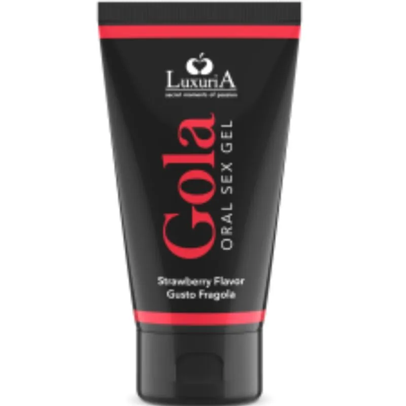 gel lubrifiant oral parfumé fraise 50ml discret élégant tube plastique texture douce compatible préservatifs testé dermatologiquement hydratant sensuel délicat gourmand