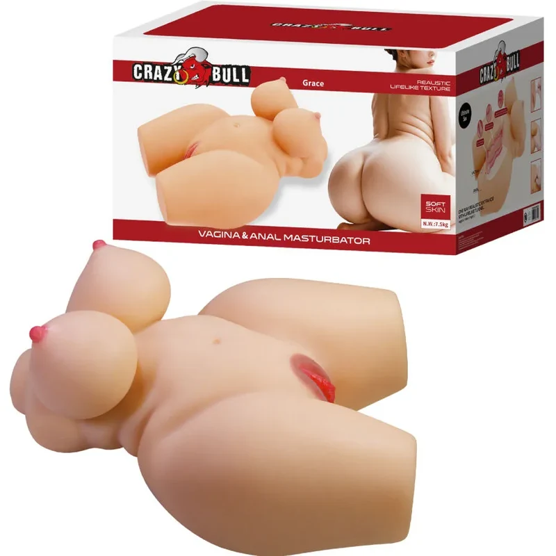 masturbateur féminin réaliste vagin anal élastomère haute qualité hygiénique non poreux doux toucher poids sept kilogrammes stable anatomique discret élégant