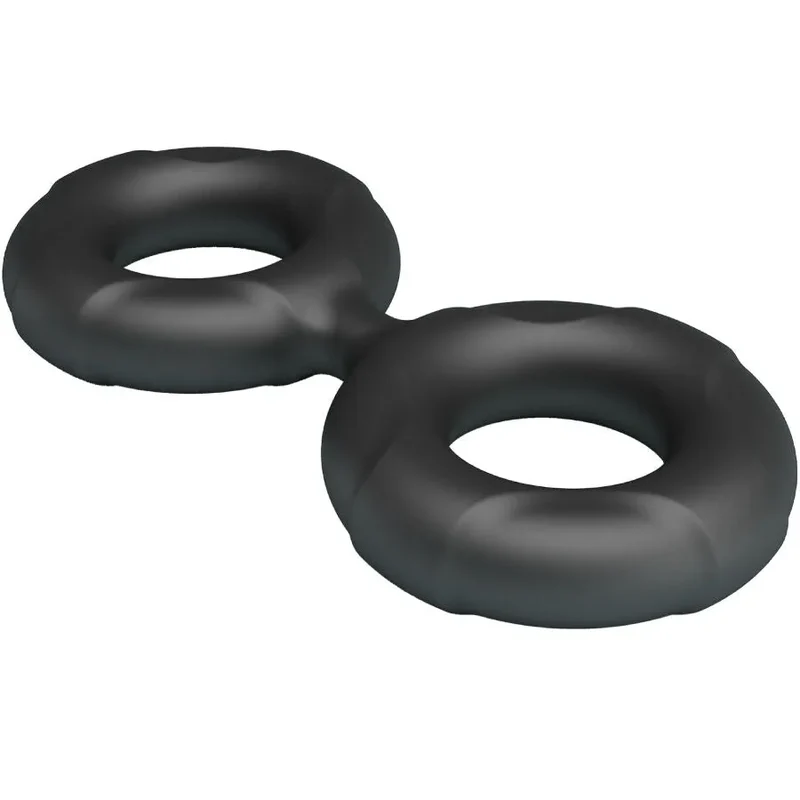 Double Bague en Silicone Crazy Bull Radwan Modèle 19 Confort Érection Intimité Sexe Couple Sexe Érotisme Sextoy Discret