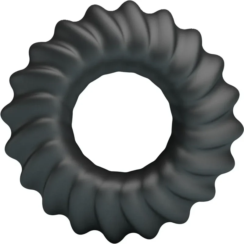 Bague en silicone Crazy Bull Fitz Modèle 8 texture ondulée stimulation intense confort max sextoy intimité masculine plaisir control