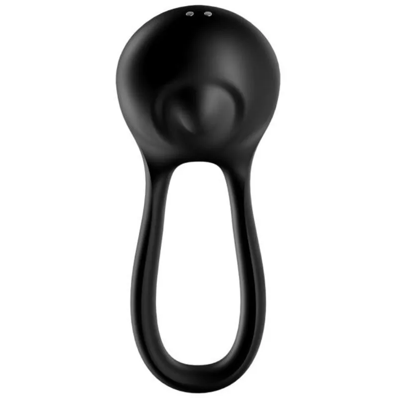 Anneau vibrant Satisfyer Majestic Duo Noir double刺激 multi-vitesses silicone médical grade couple discrétion garantie 15 ans