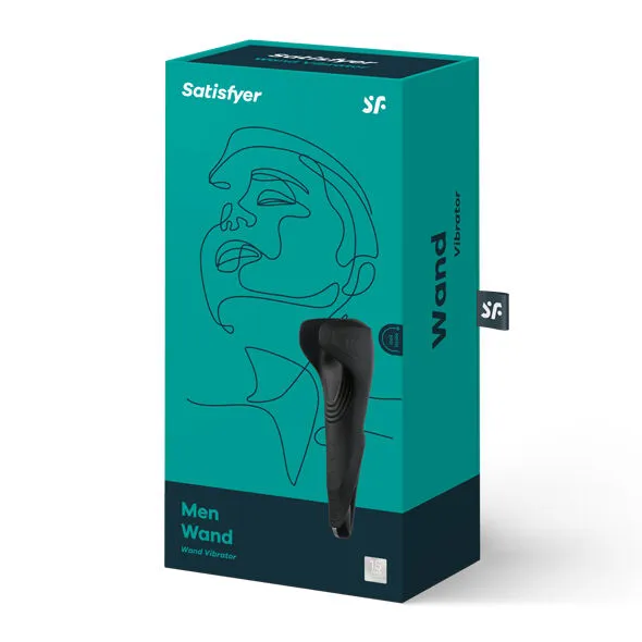 Vibromasseur pour hommes Satisfyer Baguette Magique 35 programmes de vibrations design ailé innovant silicone hypoallergénique discret et sécurisé pour usage personnel ou couple