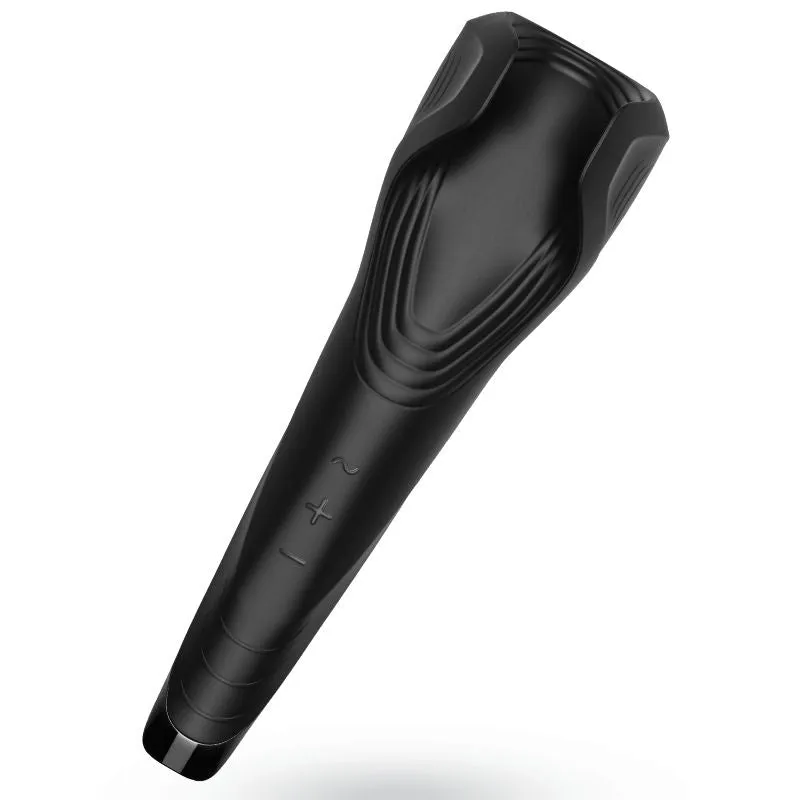 Vibromasseur pour hommes Satisfyer Baguette Magique 35 programmes de vibrations design ailé innovant silicone hypoallergénique discret et sécurisé pour usage personnel ou couple