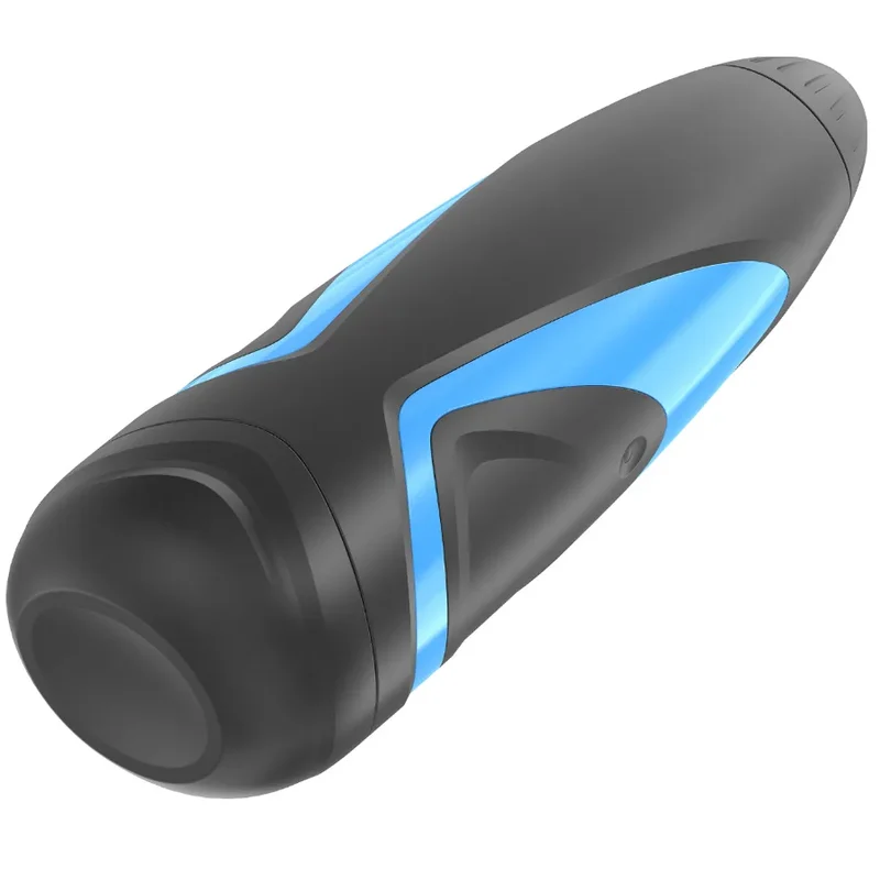 Masturbateur Satisfyer Men Un pour hommes design moderne ergonomique stimulation réaliste coque ABS silicone intérieur bleu/noir