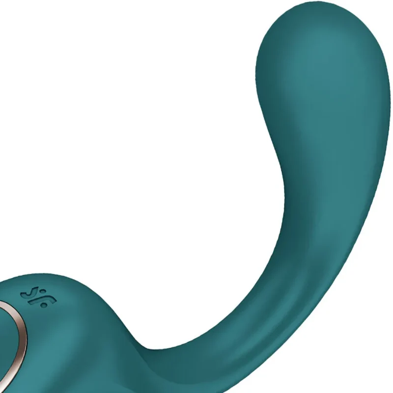 vibrateur sextoy ergonomique incurvé silicone médical flexible double moteurs puissants 60 programmes vibrations stimulation clitoridienne vaginale rechargeable
