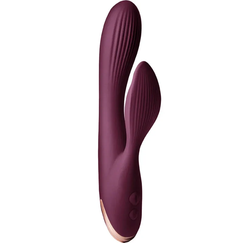 Vibromasseur Lyanna Rabbit double stimulation clitoridienne et G-spot 10 vitesses silicone hypoallergénique étanche IPX7 sextoy discret pour femme couple