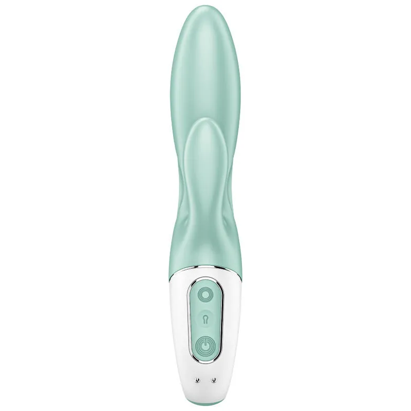Vibromasseur gonflable Satisfyer Air Pump Bunny 5+ stimulation clitoridienne G-spot multi-vibrations silicone hypoallergénique pour femmes couple