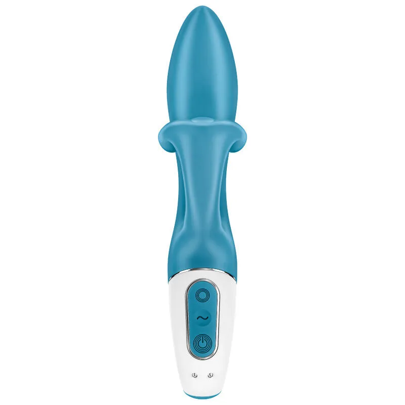 Vibrateur Satisfyer Embrace Me Turquoise Flexibilité Double Stimulation Silicone Médical Haute Sécurité 15 Ans Garantie