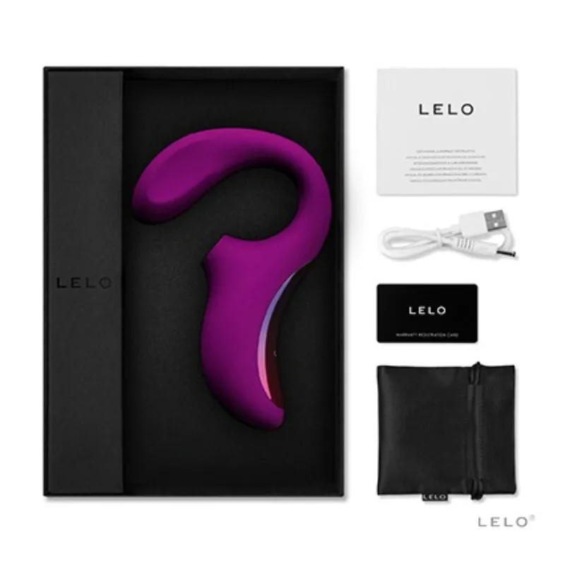 Masseur sonique double stimulation Lelo Enigma Cruise Deep Rose-orgasme combiné clitoridien point G-cruise control technologie-silicone medical grade-femme couple