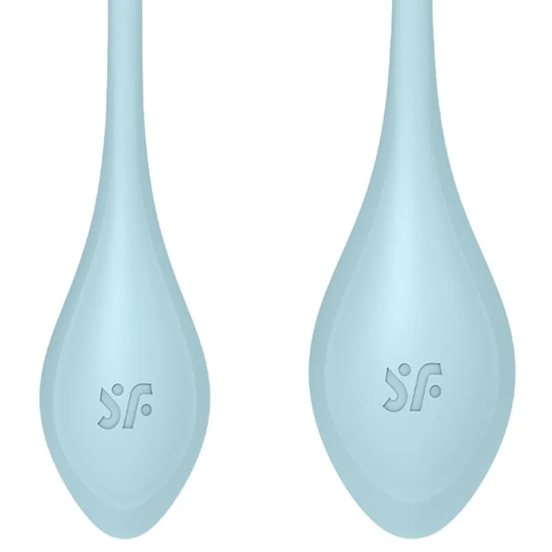 Ensemble de dilatateurs en silicone médical pour entraînement du plancher pelvien, Yoni Power 2 bleu, 3 tailles progressives, sextoy intime femmes, orgasmes profonds