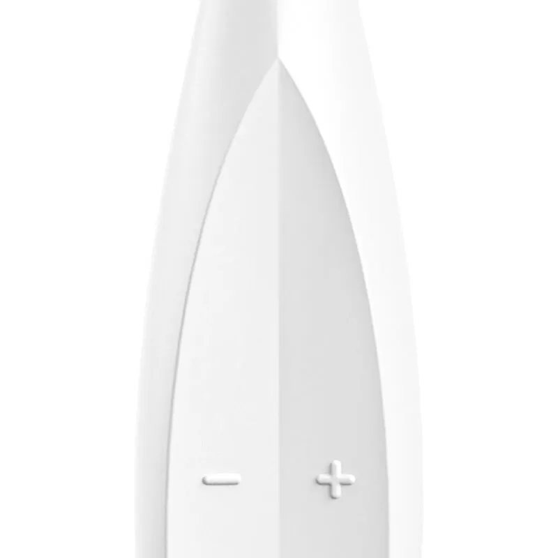 Vibrateur Twirling Fun Tip Satisfyer blanc stimulation clitoridienne circulaire silicone médicaux IPX7 étanche sextoy