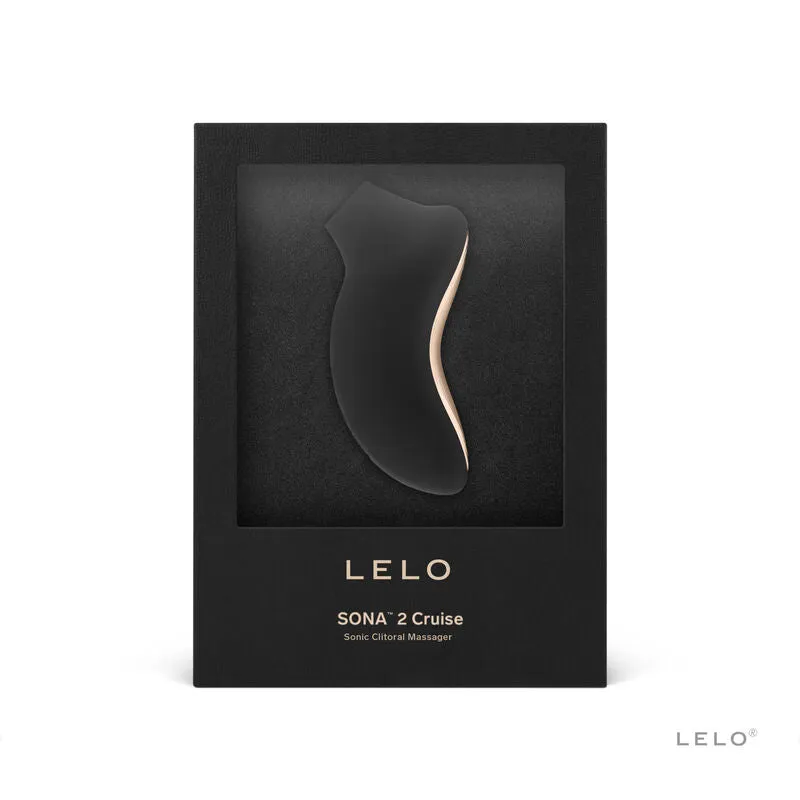 Stimulateur clitoridien sans contact Lelo Sona 2 Noir stimulation audacieuse silicone hypoallergénique portable rechargeable plaisir intensifié
