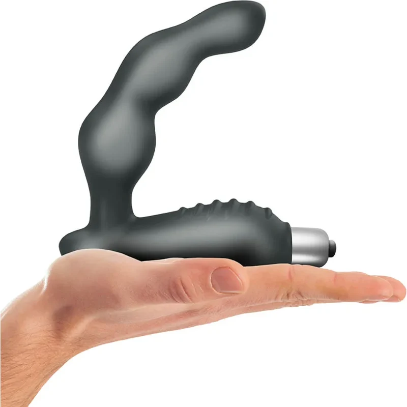 Vibrateur prostatique multi-vitesses stimulation intense silicone ABS balle amovible IPX7 étanche sextoy discret couple plaisir intime