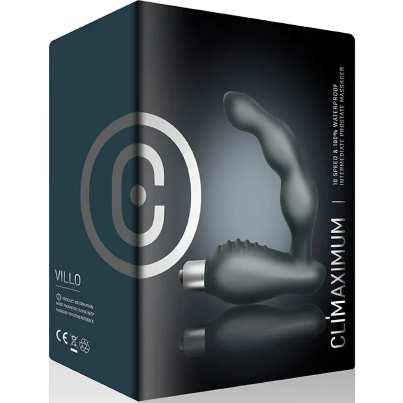 Vibrateur prostatique multi-vitesses stimulation intense silicone ABS balle amovible IPX7 étanche sextoy discret couple plaisir intime