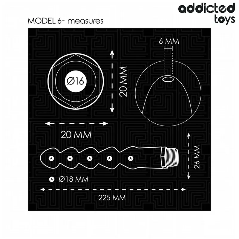 Nettoyeur anal Addicted Toys avec adaptateur universel, modèle 6, silicone souple, hygiène intime, sextoy discret, accessoire bien-être intime, femme couple