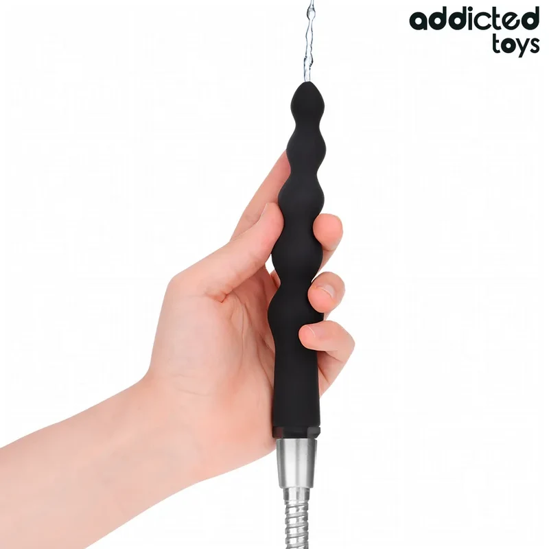 Addicted Toys - Nettoyeur Anal Universel en Silicone noir, Design innovant, Hygiène intime, Usage quotidien, Confort maximal