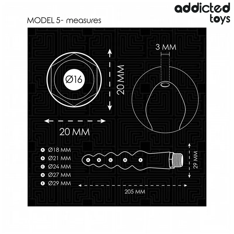Addicted Toys - Nettoyeur Anal Universel en Silicone noir, Design innovant, Hygiène intime, Usage quotidien, Confort maximal