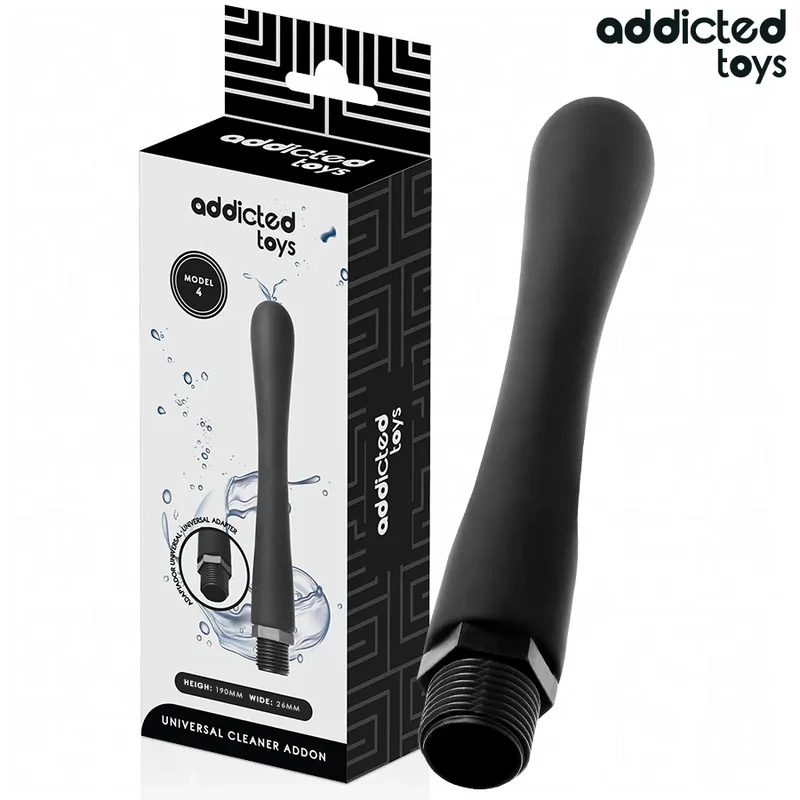 Nettoyeur anal quatrième ergonomique adaptateur universel confort doux silicone PVC hypoallergénique antibactérien discret sécurisé insertion profonde