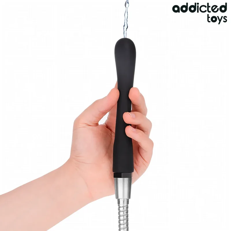 Nettoyeur anal quatrième ergonomique adaptateur universel confort doux silicone PVC hypoallergénique antibactérien discret sécurisé insertion profonde