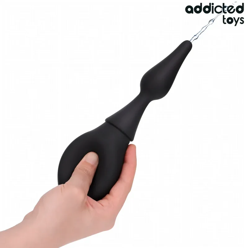 Nettoyeur De Voyage Addicted Toys - Douche Anale Silicone Portable 160ml Étanche Design Érgonomique Hygiène Intime Discrète