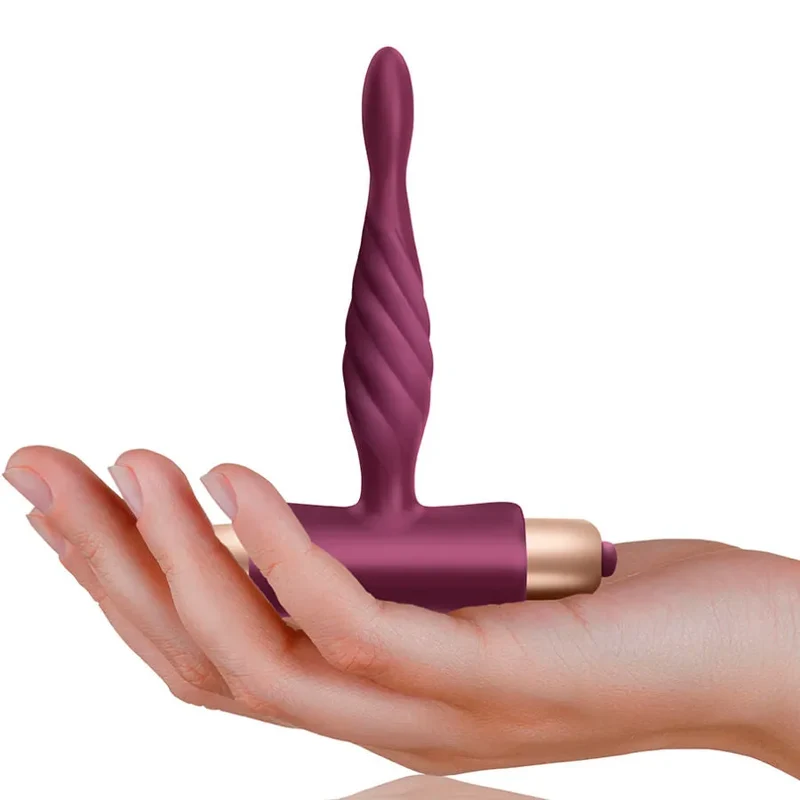 Plug anal pour débutants avec vibrations 10 vitesses silicone doux sécurité base T climaximum pharos sextoy intimité