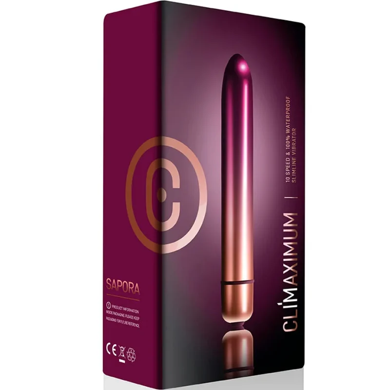 Vibromasseur Sepora Classic Bullet discret puissant 10 niveaux intensité ABS IPX7 batterie piles AAA stimulation intime élégant
