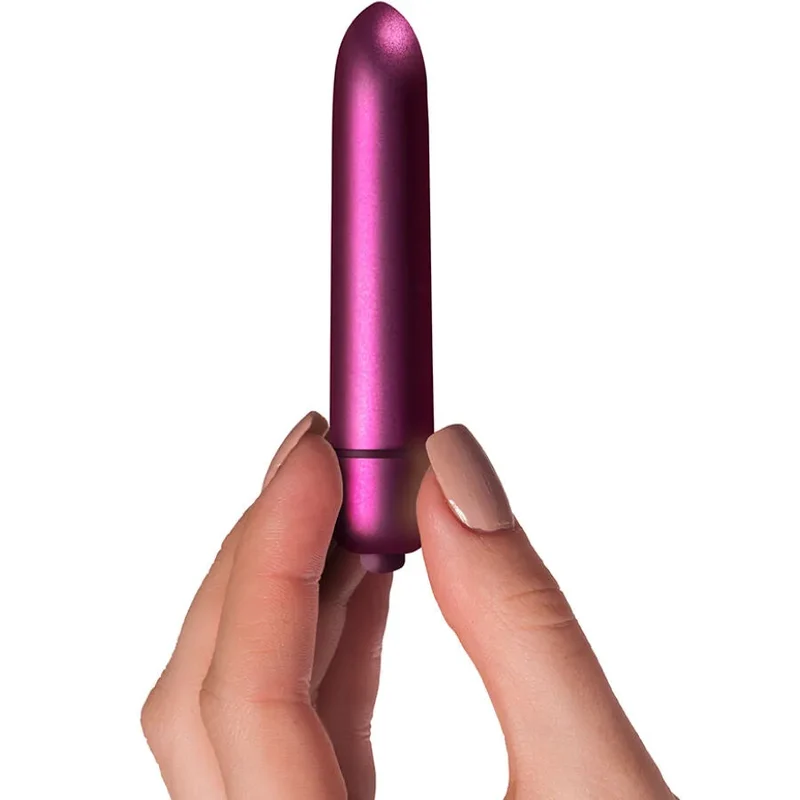 mini vibromasseur dix vitesses design discret ABS pile incluse stimulation précise étanche compact portable ergonomique violet