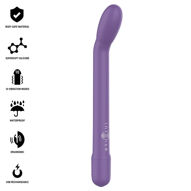 Vibromasseur Rechargeable Intense Karlie Violet Stimulation Point G 10 Modes ABS Durable Design Élégant