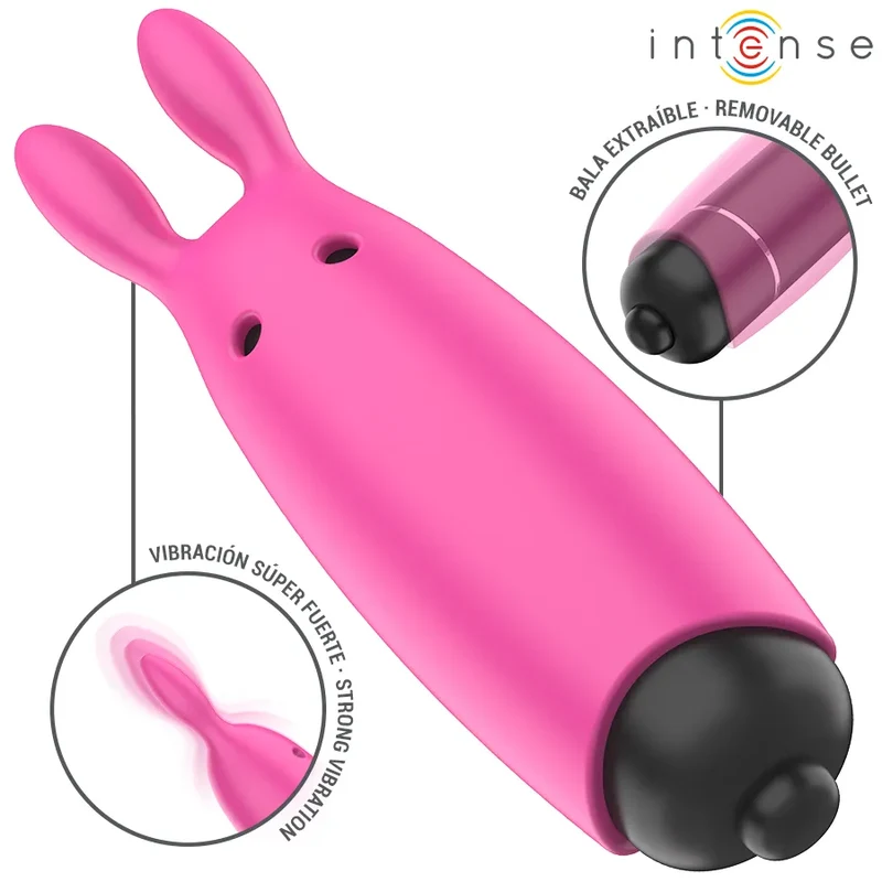 Intense Hopper Bullet Vibrant Rose Éclatante Stimulation Clitoridienne Périnéale Silicone Doux ABS Étanche Voyage Discrétion Couple