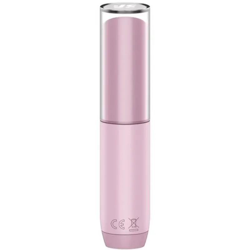 Stimulateur clitoridien par succion discret Satisfyer Secret Kiss Wave Rose, format voyage,_USB rechargeable, 3 vitesses, 10 modes, silicone médical, capuchon transparent