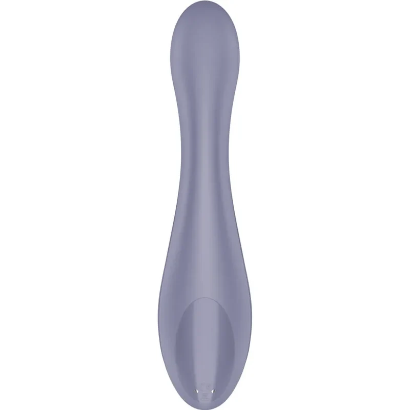 Satisfyer vibrateur stimulateur pointG silicone rechargeable ergonomique incurvé strié lisse compact discret violet pastel étanche hypoallergénique silencieux cinquante modes personnalisable