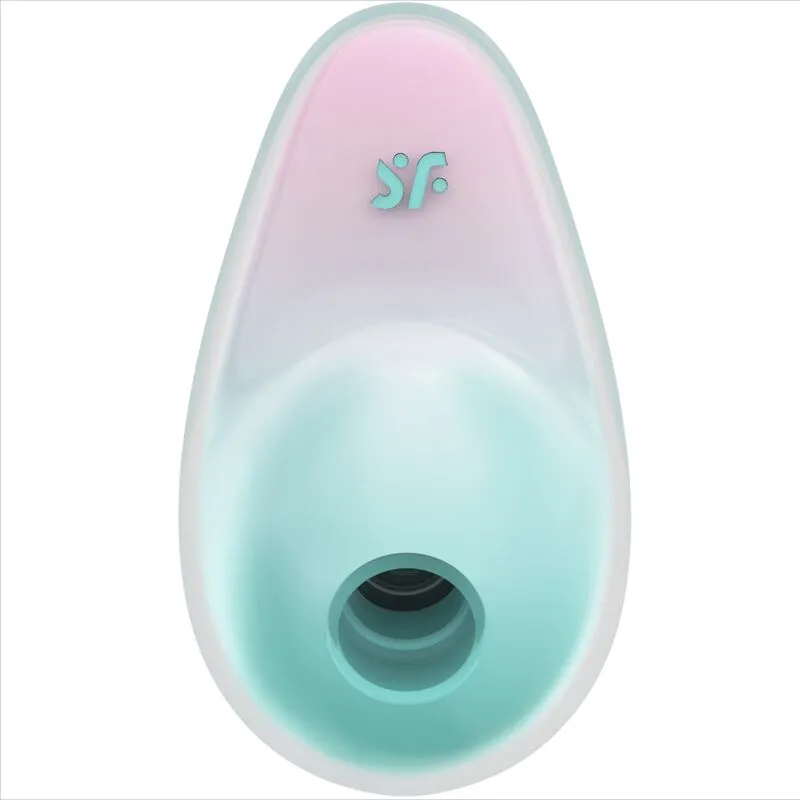 Stimulateur clitoridien sans contact Satisfyer Pixie Dust Blue Air Pulse 11 programmes silicone médical hypoallergénique discret pour femmes et couples