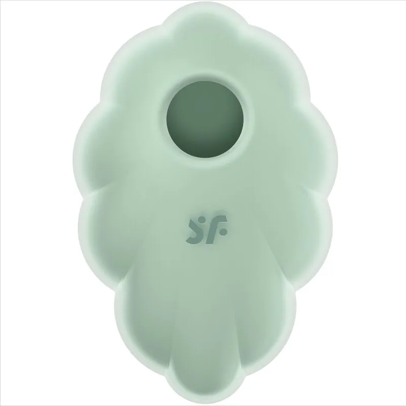 Vibromasseur Satisfyer Cloud Dancer Air Pulse Vert Silicone Doux Design Nuage Romantique Intimité Sécurité Discrétion Femme Couple