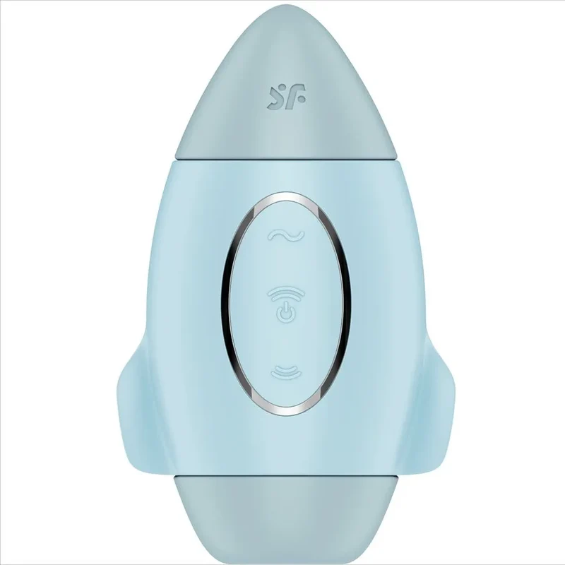 Satisfyer Mission Control bleu petit vibromasseur double impulsion stimulation clitoridienne plaisir personnel silicone médical grade bien-être intime orgasmes intenses